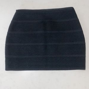 Black Bandage Mini Skirt